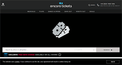 Desktop Screenshot of encoretickets.co.uk